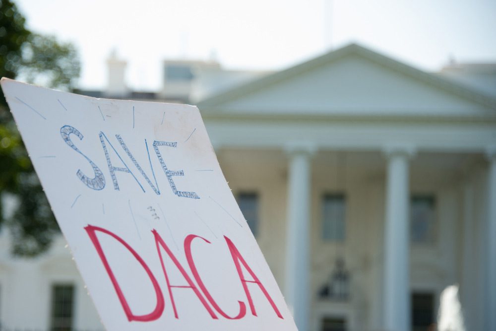 San Luis Valley Immigrant Resource Center - Immigration & Integration Services Alamosa Colorado - Information on Administrative Relief (DAPA and expanded DACA) - sign that says Save Daca